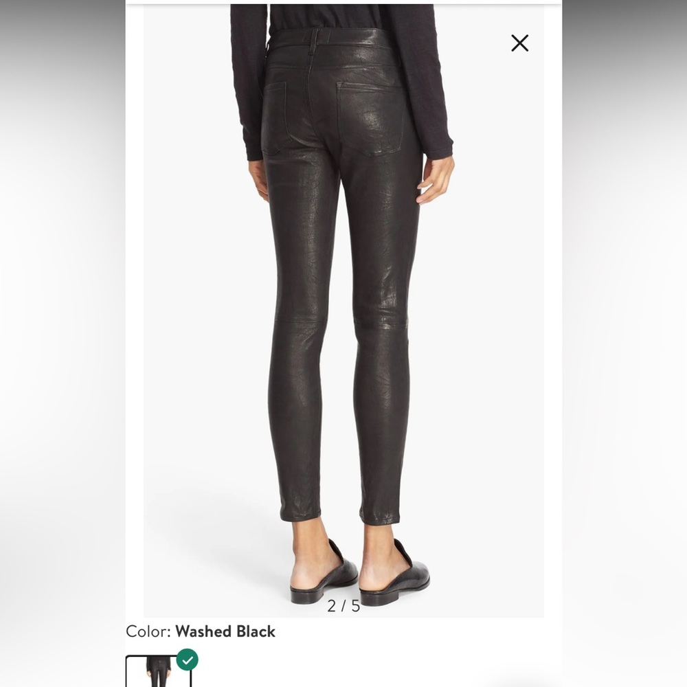 FRAME
Le High Ankle Straight Leg
Leather Jeans - Picture 2 of 7